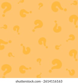 Orange question mark background illustration