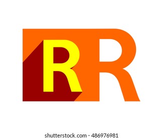 orange r typography typeset logotype alphabet font image vector icon logo symbol