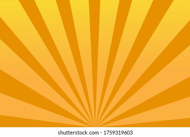 Orange radial background. Vector image