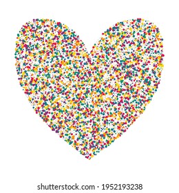 Orange Rain Independence White Background. Effect Polka Background. Carnival Circle Banner. Color Dust Vector Postcard.