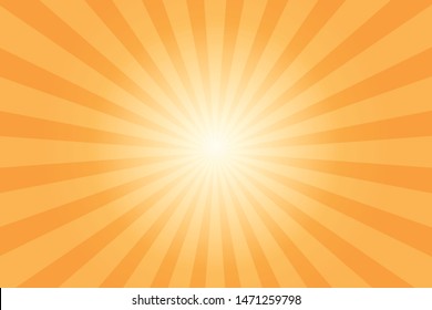 Orange ray star burst background