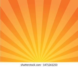Orange ray star burst background