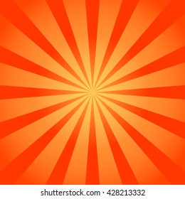 Orange rays background