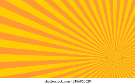 Orange Rays Background Vector Illustration