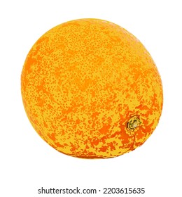 orange with realistic skin with hints of flowers