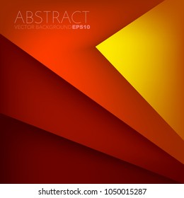 Orange and red background vector overlap layer on red space for text and background design