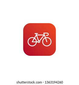 Orange and Red bike vector
