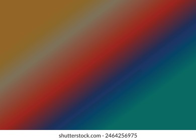 Orange, red, blue and deep green color combination gradient background design. Orange, red blue and deep green color linear type of background.