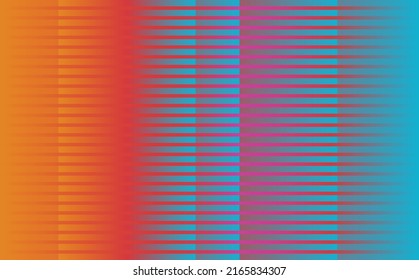Orange, red, and blue gradient abstract background with horizontal stripes. Suitable for wallpaper, brand identity, decoration, backdrop, and cover.