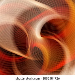
Orangefarbener, abstrakter Hintergrund, elegante, glatte Wellenlinien.