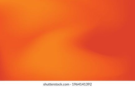 Orange red color gradient mesh background, abstract brurred orange gradation illustration