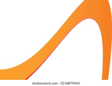 orange red curve banner background