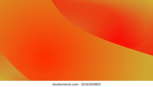 orange red gradient abstract background with smooth wavy shape in orange and red colors