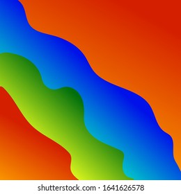 Orange red green blue gradient vector background. Abstract texture. Landing page. Modern design for website.