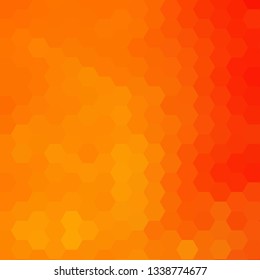 orange and red hexagonal background 