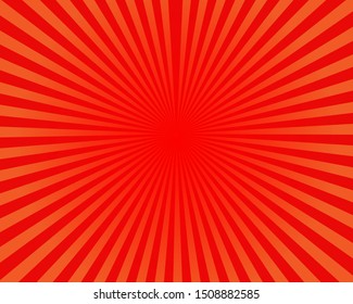 Orange and Red shiny starburst background, abstract texture,vector illustration.