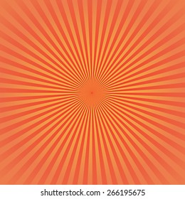 orange red sunburst background vector