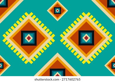 Tonos rojos anaranjados alternando con amarillo sobre fondo azul