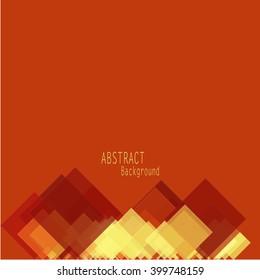 Orange Red And White Geometrical Vector