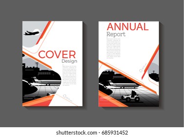Orange red yellow abstract modern cover book Brochure template, design, annual report, magazine and flyer layout Vector a4