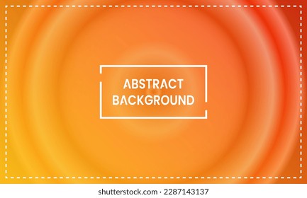 orange, red and yellow circle radial abstract background. simple, shiny, modern and colorful concept. used for landing page, background, backdrop, wallpaper, banner, copy space or cover
