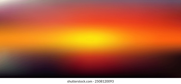 Fondo abstracto de color de malla de gradiente panorámico amarillo rojo anaranjado