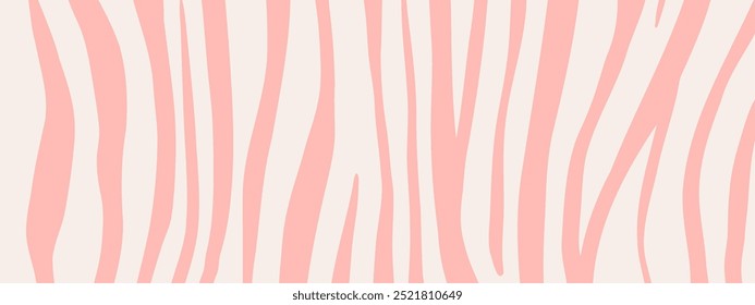 Orange and red zebra fur pattern. Stylish wild zebra print. Groovy retro colour. Animal print background for social media, design, and advertising banner.