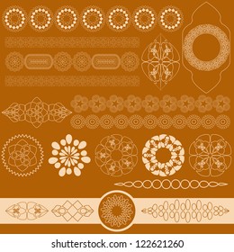 Orange Religious Islamic Background. Jpeg Version Also Available In Gallery.