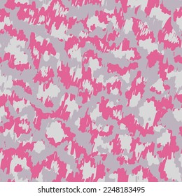 Orange Repeated Modern Vector Shapes. Camouflage Shirt White  Seamless Pattern. Magic Repeated Doted Graphic Backdrop. Saturated Seamless Fashion Vector Wrapping.