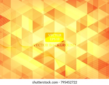 orange retro background triangle pattern 