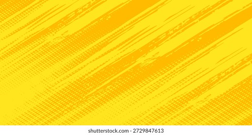 Laranja Retro quadrinhos amarelo fundo raster gradiente halftone amarelo