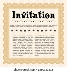 Orange Retro invitation template. Complex background. Customizable, Easy to edit and change colors. Elegant design. Orange Retro invitation template. Complex background. Customizable, Easy to edit and change colors. Elegant design.