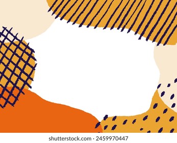 Orange retro modern background material