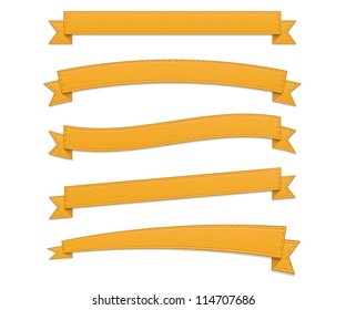 Orange retro ribbons