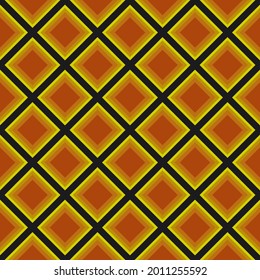Orange rhombs. Vector diagonal rhombuses wallpaper. Repeated citrus rhomb sample.