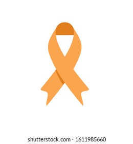 orange ribbon element for self injnury awareness day