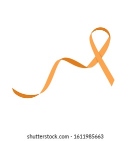 orange ribbon element for self injnury awareness day