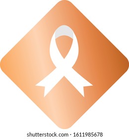 orange ribbon element for self injnury awareness day