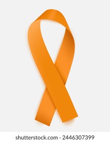 Cinta naranja como símbolo de maltrato animal, conciencia de leucemia, asociación de cáncer de riñón