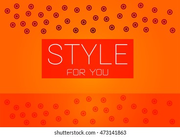 orange rings background