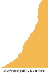 Orangefarbenes Papierdekorationselement