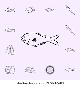 Orange Roughy Icon. Fish Icons Universal Set For Web And Mobile