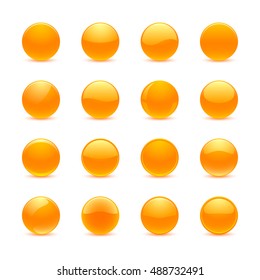 Orange round buttons 