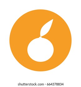 Orange round icon