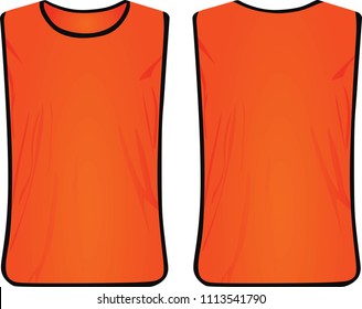 Orange Safety Vest. Vector Illustration