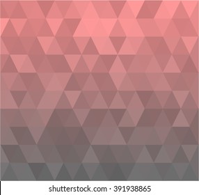 Orange salmon Gray Diamond Low Poly Pattern