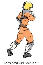Orange samurai