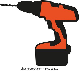 Orange Screwdriver - cordless