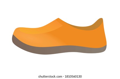 Orange sea shoe. vector illustration