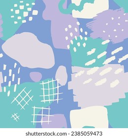 Orange Seamless Abstract Geometric Paint Paper. Dark Continuous Creative Beauty Invitation, Seamless Wallpaper. Pastel Repeated Grunge Artistic Element Silhouette